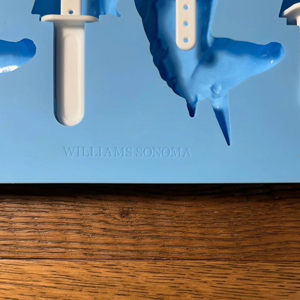 Williams Sonoma Blue Unicorn Ice Pop Silicone Mold
